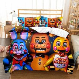 Bedding Sets Teddy Bear Series 3 Piece Duvet Cover Polyester 3D Digital Printing Children Teenagers Gift Bedroom Set Boys