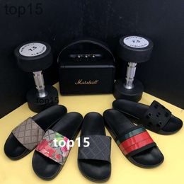 Designer slippers Sandals Famous Designer Women Luxury Womens Mens Flower Heels Tiger Woods Shoes Slide Canvas Slipper Snake Rubber Sliders Loafers Sandale