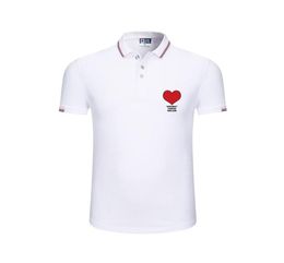 Fashion Brand high quality Men Cotton lapel Polo shirt Summer Short Sleeve love TShirts heart shape women Top business Casual 2028813482