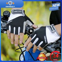 Cycling Gloves Shockproof GEL Pad Half Finger Sport Resistance Men Women Summer Gym Fitness MTB Bike