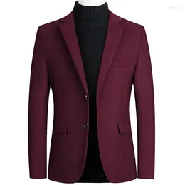 Men's Suits Woollen Small Suit 2024 Autumn And Winter Jacket Business Casual Single