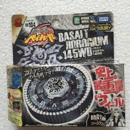 4D Beyblades Takara Tomy Japan Beyblade BB104 145WD Basalt Watch Battle Top Starter Set Rotating Toy H240517