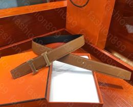 Top H epsom leather man belts for mens and women luxury letter buckle belt width 32cm 38 cm H0214776919