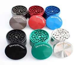 2020 SharpStone Flat Grinders Dry Herb Vaporizer Herb Spice Crusher 40mm 50mm 55mm 63mm Metal Grinder 4 Layers Flat9416687