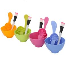 New Brand DIY Face Mask Bowl Brush Spoon Stick Tool Fashion Homemade 6in1 Makeup Beauty DIY Facial Face Mask Tool Set3479034