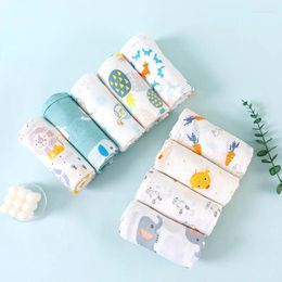 Blankets Baby Bath Towel Swaddling Ins Gauze Muslim Cotton Double-layer Cartoon Blanket Born