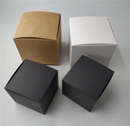 10 Size Brown Black White Kraft Paper Gift Packing Boxes Blank Soap Box Candy Craft Storage Carton Packaging Boxes1131917