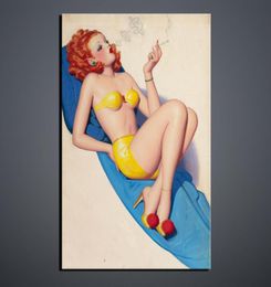 sexy open pos Beach Beauty b f wallpaper Wall art painting Poster Body pograph Whole and retail6520498