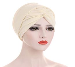 Scarves Turban Caps For Women Muslim Bonnet Ready To Wear Hijab Musulman Femme Head Wraps Ladies Hair Loss Chemo Cap6982549