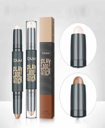 Doubleended 2 In 1 Concealer Stick Contouring Highlighter Colourful Face Concealer Full Cover Blemish1806668