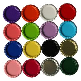 100Pcs Lot 25mm - 26mm 1 Metal Flattened Bottle Caps Printed On Both Sides Painted Barrette Jewelry Accessories 34mm External Diameter 229N