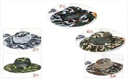 New camouflage sun net shade military hat breathable fishing hat man outdoor wide edge fisherman hat Mo126985327