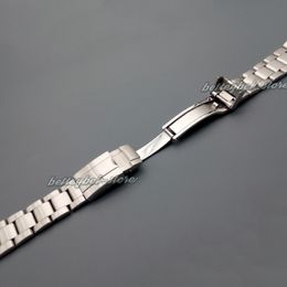 20mm New wholesale silver brushed stainless steel Curved end watch band strap Bracelets For watch 225i