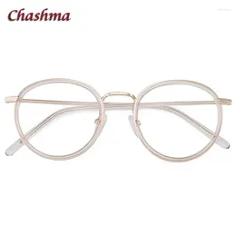 Sunglasses Frames Chashma Round Eyeglasses Acetate Retro Glasses Frame Women Trend Optical Eyewear For Men Prescription Lenses