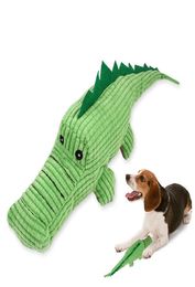 Dog Chew Toy Cute Crocodile Funny Plush Sound Squeak Biting Pet Toy for Medium Small Breed Teeth Cleaning JK2012XB1722716