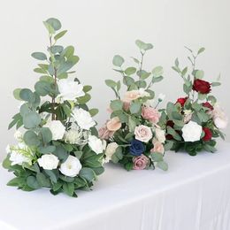 Artificial Flowers Wedding Road Guide Decoration Flower Balls Birthday Banquet el Table Catwalk Lead 240517