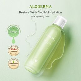 Aloderma organisk aloe hydrating toner naturlig aloe vera närar huden snabbt hydratiserar absorberar enkelt för alla hudtyper 120 ml 240517