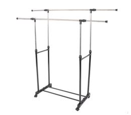 Simple Stretching Clothes Hanger Movable Assembled Coat Rack Stand With Shoe Shelf Adjustable Clothing Closet Bedroom Furniture 201221616