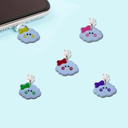 Cell Phone Anti-Dust Gadgets Cloud Two Cartoon Shaped Dust Plug Cute Charging Port Charm Anti Usb Type C Plugs Drop Delivery Otgj7