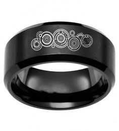 Fashion Doctor Who Seal Of Rassilon Symbol Rings Stainless Steel Band Mens Jewellery Gift Size 61361950944018450