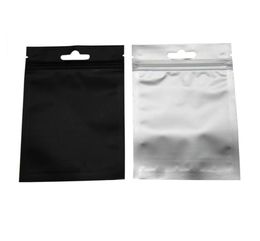 8513cm Black Reclosable Zip lock Clear Plastic Packing Pouch Self Sealing Storage Package Bags 100PcsLot Aluminium Foil Zipper P5570771