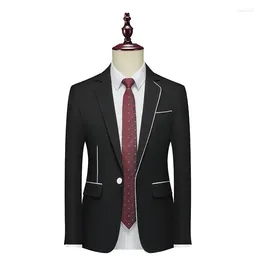 Men's Suits Summer Men Thin Suit Jacket Black / Red /White Fashion Business Social Wedding Party Casual Blazer Coat