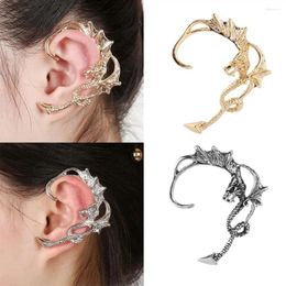 Backs Earrings 1PC Dragon Ear Clip Vintage Punk Jewellery Accessories For Women And Men On Boucle Oreille Femme 2024 K8L4