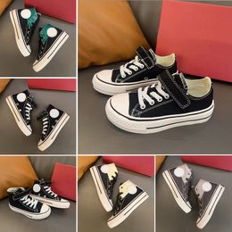 Big Kids Big Kids Designer Girl Boys Casual Shoes Cash Love Canvas Shoe Running Baby Youth Baby Kid traspirante Black Black Child Sneakers Sneakers Toddler Scheders 26-37 2024