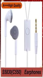 high quality For samsung S5830 C550 Earphones 150CM White Line Universal Control Half Ear Type Mobile Phone Headset EHS61ASFWE Wit4904850