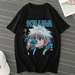 Anime Hunter X Killua Zoldyck T Shirts Menwomen HXH Tshirt Casual Plus Size Streetwear Summer Men Clothing Tops 240510