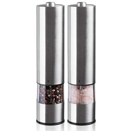 2pcsset Electric salt and pepper grinder mill grinde grain 2109103090161