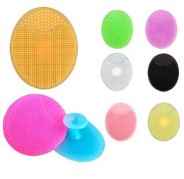 Soft face brush Facial Exfoliating Brush silicone Cleaning Pad Wash Face Facial Exfoliating Brush SPA Skin Scrub Cleanser Tool LX45513417