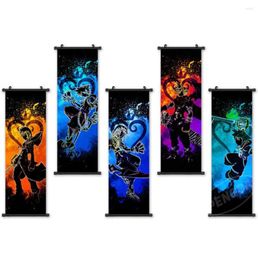 Paintings Canvas Anime Hanging Painting Abstract Wall Art Home Decor Poster HD Prints Modular Kingdom Hearts Pictures Game Themed 9074760