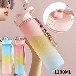 Water Bottles Large-capacity Sports Cup Female Plastic Summer Bottle Student High Temperature Portable Space