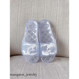 Chanelsandals Sandals Women Designer Slippers Transparent PVC Jelly Sandals Letter Printed Luxury Summer Slipper Slides Sile Lady Flip Flops Chanells Sandal 887