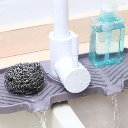 Kitchen Faucets Silicone Sink Faucet Mat Splash Guard For Absorbent Protectors Bathroom Water Draining Pad