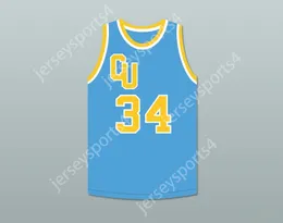 CUSTOM NAY Name Youth/Kids KREBS 34 CADWALLADER UNIVERSITY LIGHT BLUE BASKETBALL JERSEY FAST BREAK Top Stitched S-6XL