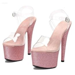 PVC Sandals Upper Laijianjinxia sexy 17 cm/7 pollici donne esotiche piattaforma di moda con tacchi alti scarpe da ballo 038 322 d 9789