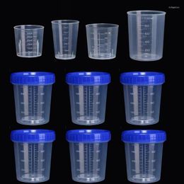 Storage Bottles 30Pcs 20ml-120ml Reusable Mini Clear Plastic Measuring Cups Scale Cup For Mixing Paint Stain Epoxy Resin Cooking And Baking
