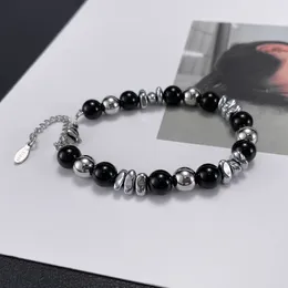 Charm Bracelets Japanese And Korean Personalized Fashion Trend Titanium Steel Beaded Hip Hop Versatile Jewelry Men's Bracelet For Daily Wear