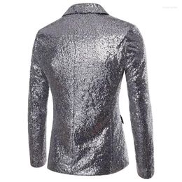 Men's Suits European And American Performance Dresses Gold Sequins Korean Nightclub Host Emcee Jacket Size Blazer 2024