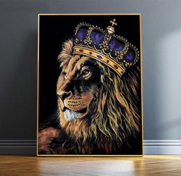 Graffiti Lion Canvas Painting Wall Art Pictures For Living Room Animal Posters And Prints Modern Colorful Home Decor No Frame4636716