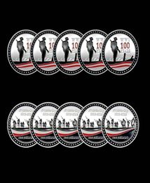 5pcs Challenge Craft Armistice Day 100 Years Anniversary Silver Plated Souvenir Medal Art Collection Coin1094195