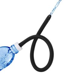 50cm Enema Anal Cleaning Water Nozzle Portable Latex Enema Plug Anal Washing Bdsm Gay Anal Sex Toys Y1907138936915