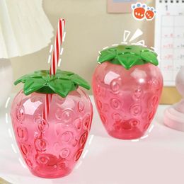 Wine Glasses Fruit Cup Strawberry Juice Cups Drinking Bottle Beer Water With And Lid Party Kids