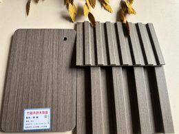 Wallpapers Decorative Wall Cladding Panel Eco Wood 15mm Classic Wooden Pattern Plastic Wpc