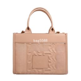 Top Quality Leather Rivet The Tote Bag 2024 New Designer Luxury Large Capacity Canvas Bag Wide Shoulder Strap Shopping Bag Womens Single Shoulder Crossbody Handbag