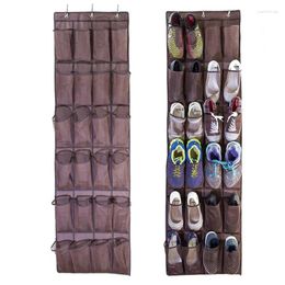 Storage Boxes Wall Hanging Shoe Organizer Bag Shoes Rack Over The Door Fabric Cabinet Closet For Clothes