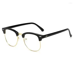 Sunglasses Square Glasses Frames Blue Light Blocking Frame Metal Computer Eyeglasses Unisex Black Clear Eyewears With Prescription Lens