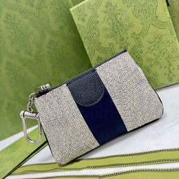 Top Quality Women Men Ophidia Key Case Wallet Designer Card Holder Calf Leather Mini Purse Handbag with Box 240W